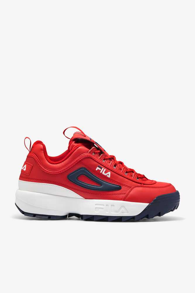 FILA Disruptor 2 Moški Superge Rdeče Bele Temno Modre | Slovenija-436507