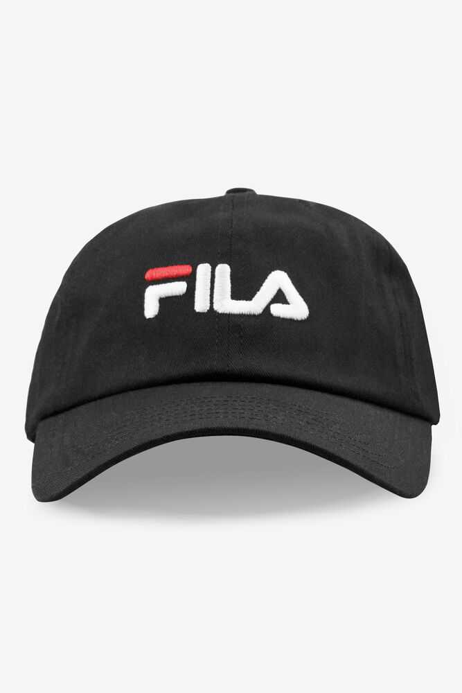 FILA Embroidered Moški Klobuki Črne | Slovenija-183245