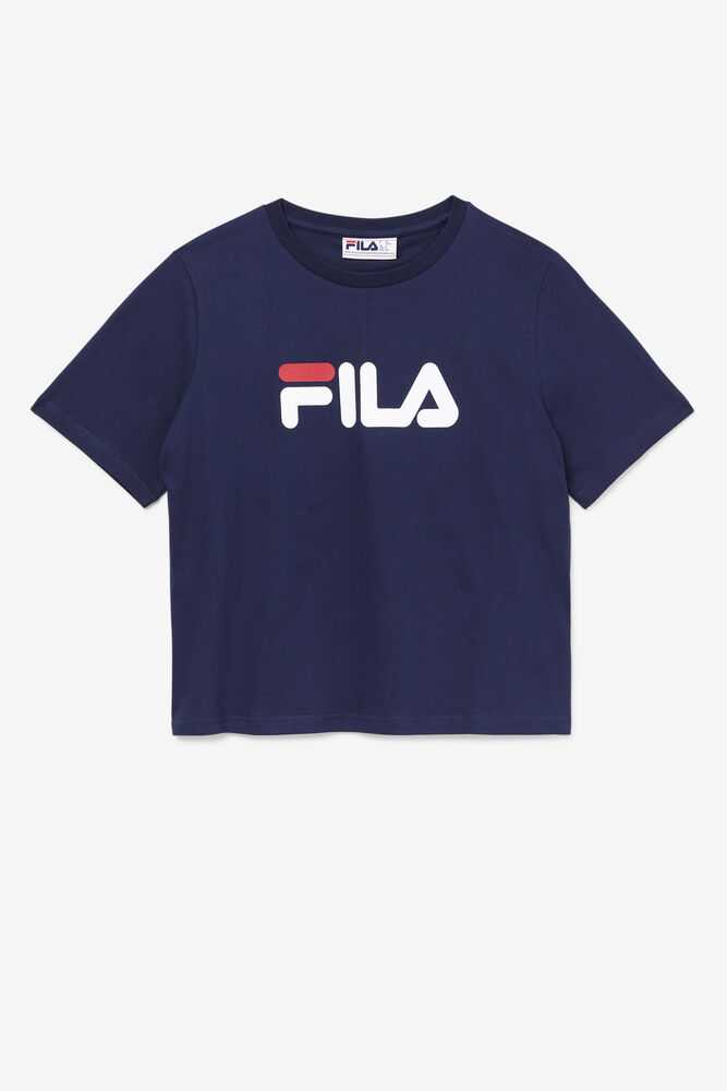 FILA Miss Eagle Ženske Majice Temno Modre Rdeče Bele | Slovenija-158279