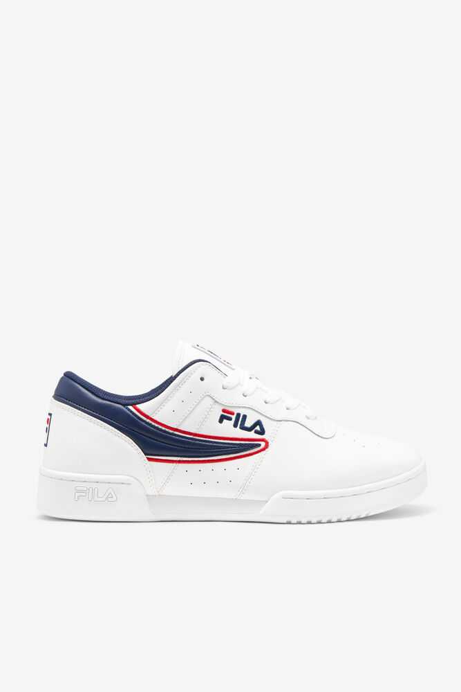 FILA Original Fitness Moški Superge Bele Temno Modre Rdeče | Slovenija-815674