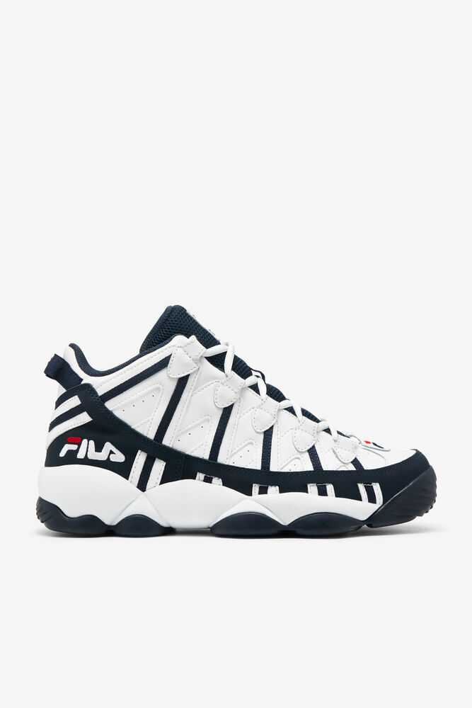 FILA Stackhouse Spaghetti Moški Superge Bele Temno Modre Rdeče | Slovenija-379816