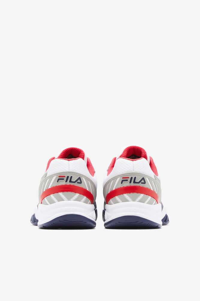 FILA Axilus 2 Energized Moški Teniske Bele Temno Modre Rdeče | Slovenija-142690