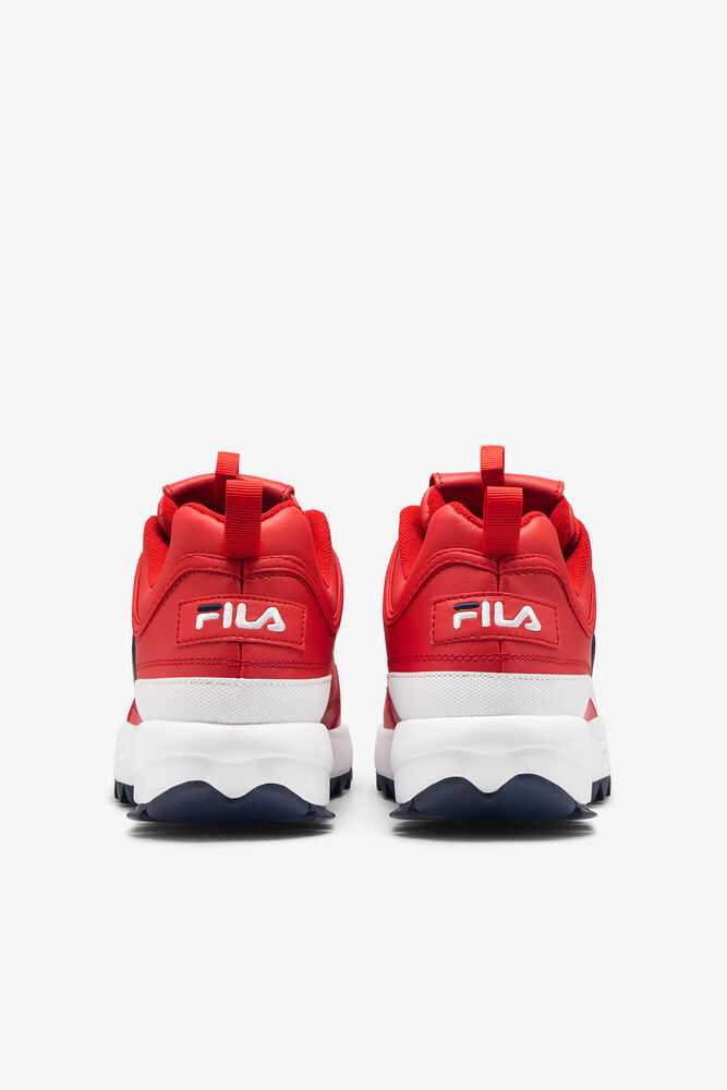 FILA Disruptor 2 Moški Superge Rdeče Bele Temno Modre | Slovenija-436507