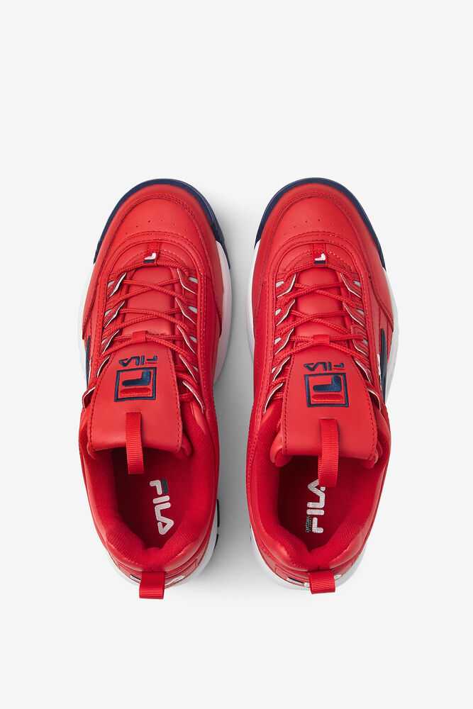 FILA Disruptor 2 Moški Superge Rdeče Bele Temno Modre | Slovenija-436507