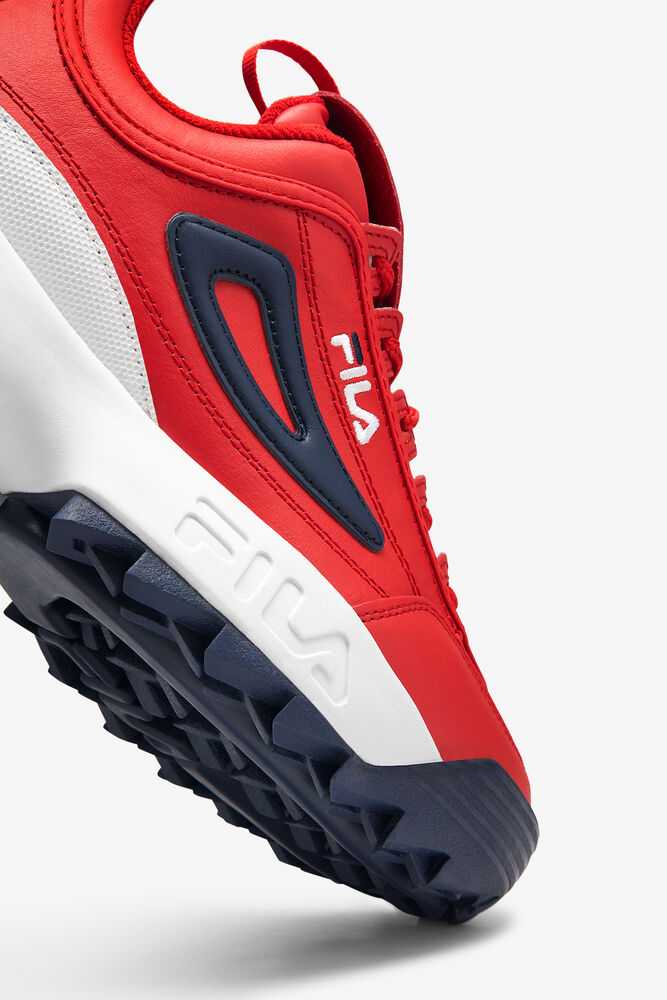 FILA Disruptor 2 Moški Superge Rdeče Bele Temno Modre | Slovenija-436507