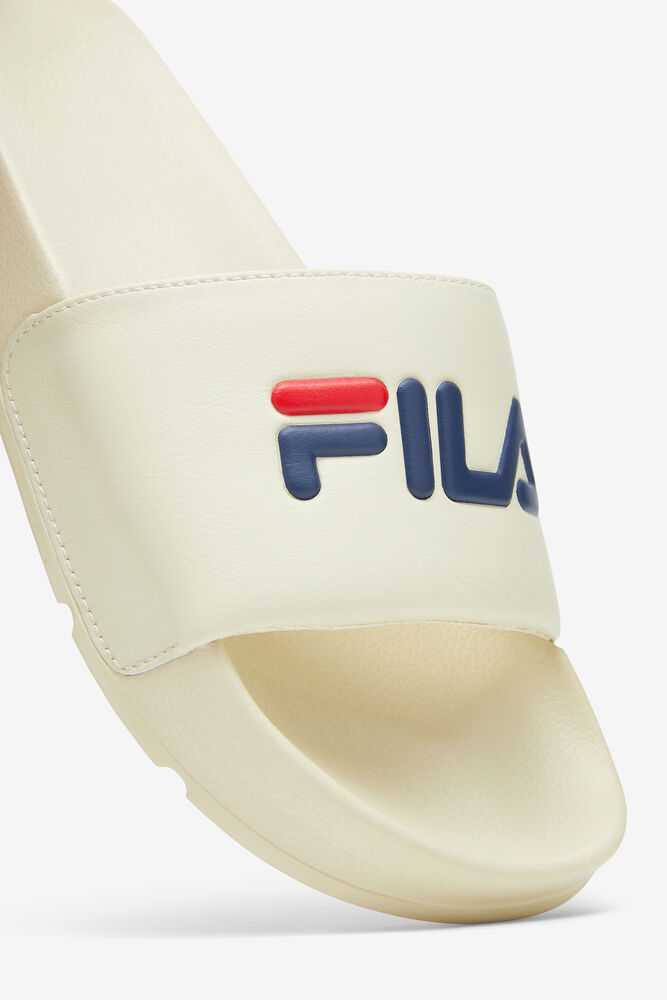 FILA Drifter Moški Natikači Kremna Temno Modre Rdeče | Slovenija-340789