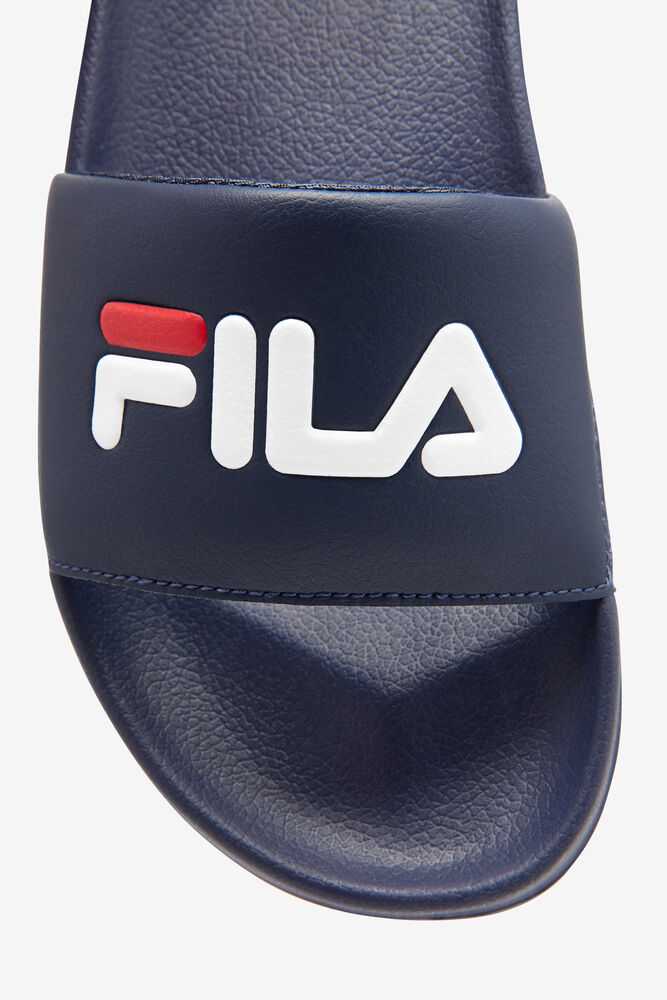 FILA Drifter Moški Natikači Temno Modre Rdeče Bele | Slovenija-095671