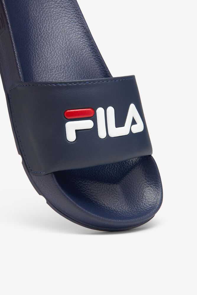 FILA Drifter Ženske Natikači Temno Modre Rdeče Bele | Slovenija-418629