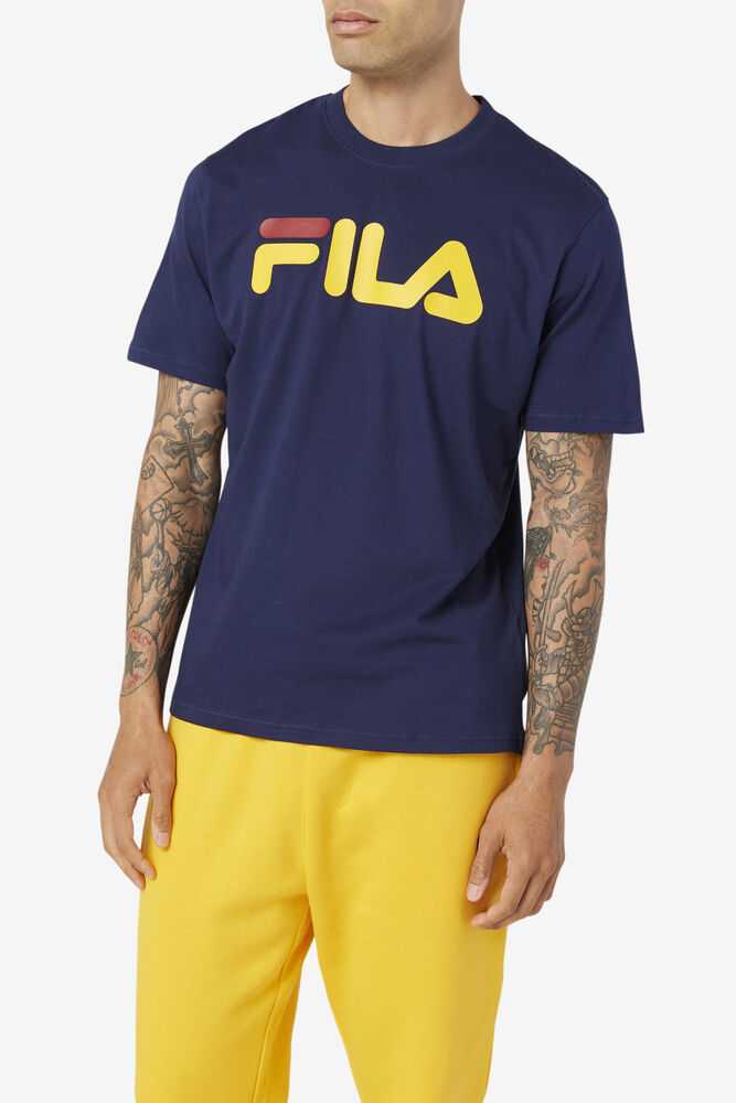 FILA Eagle Moški Majice Temno Modre | Slovenija-098457