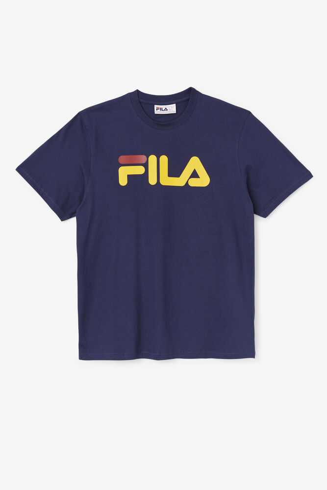 FILA Eagle Moški Majice Temno Modre | Slovenija-098457