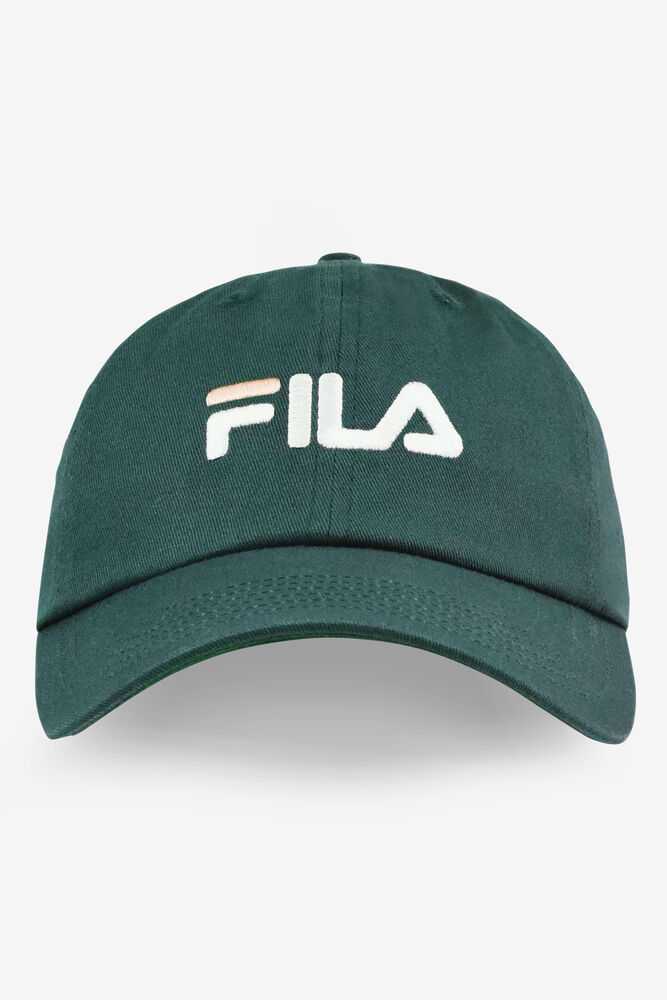 FILA Embroidered Moški Klobuki Olivno Zelene | Slovenija-983526