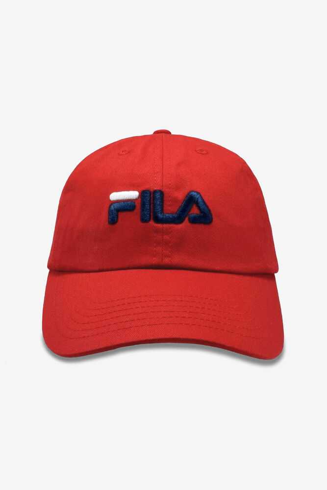 FILA Embroidered Ženske Klobuki Rdeče | Slovenija-251360