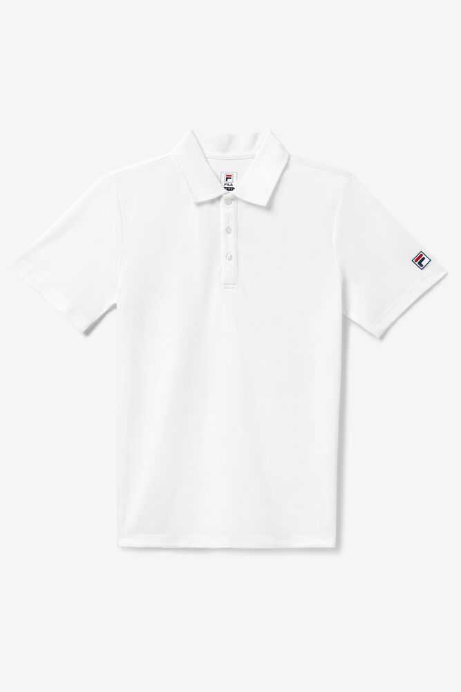 FILA Essentials Moški Polo Majice Bele | Slovenija-410962