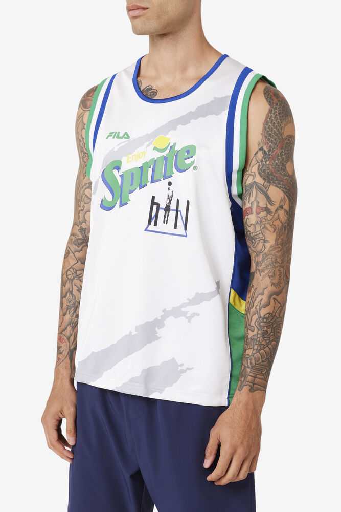 FILA Grant Hill X Sprite Ženske Jersey Bele Modre Zlate | Slovenija-350218