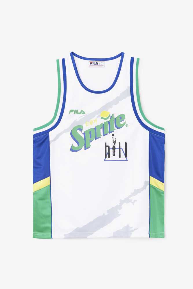 FILA Grant Hill X Sprite Ženske Jersey Bele Modre Zlate | Slovenija-350218