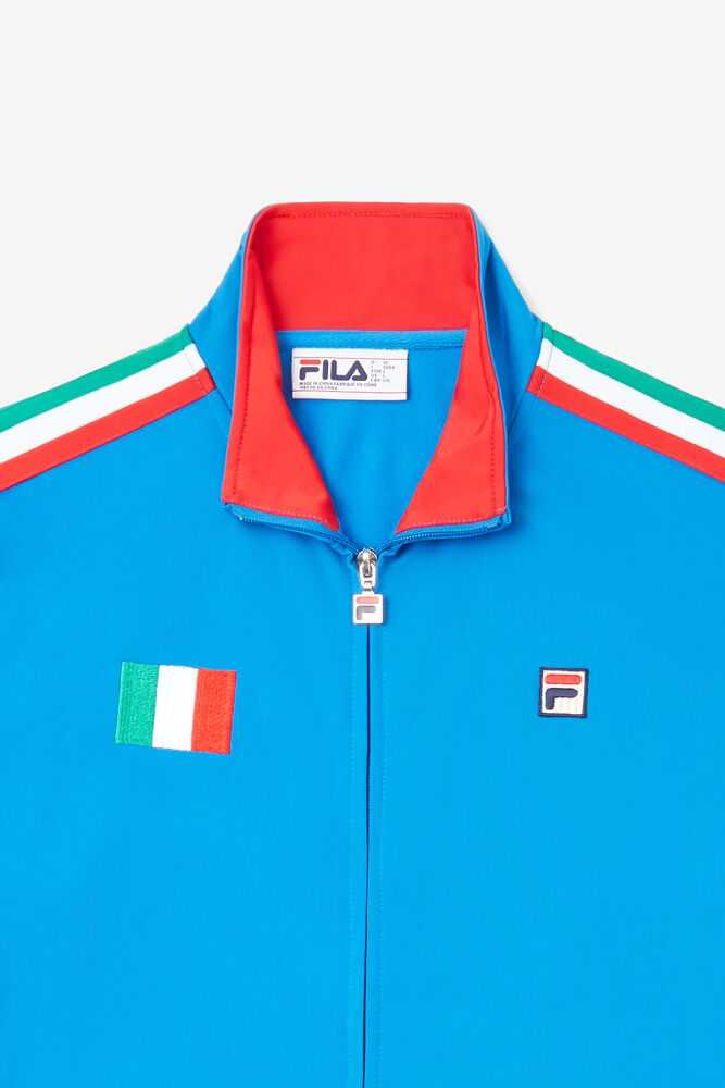 FILA Italy Ženske Trenirke Modre Rdeče | Slovenija-407659