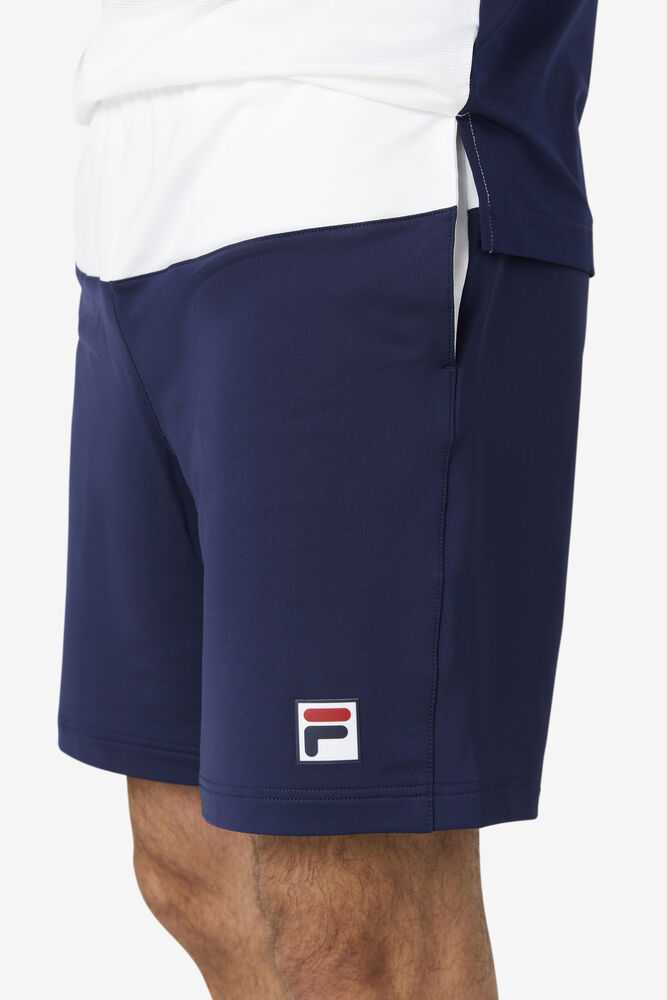 FILA Legends Moški Kratke Hlače Temno Modre Bele | Slovenija-810734