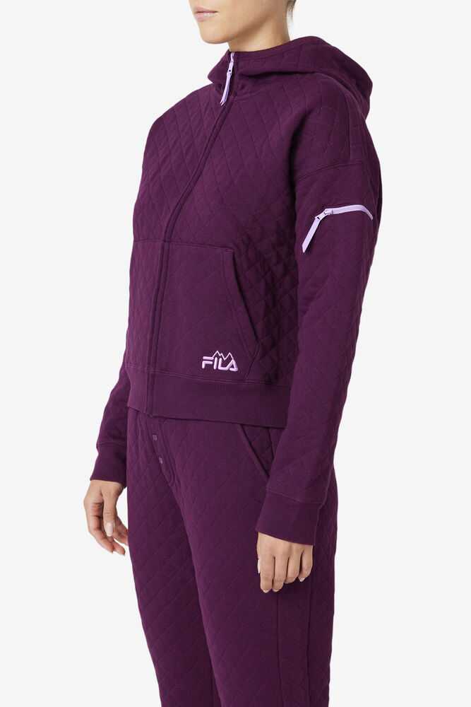 FILA Leilani Quilted Ženske Trenirke Vijolične | Slovenija-642138