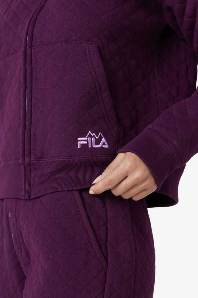 FILA Leilani Quilted Ženske Trenirke Vijolične | Slovenija-642138