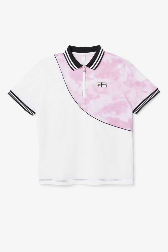 FILA Msgm X Fila Moški Polo Majice Roza Bele Črne | Slovenija-508139