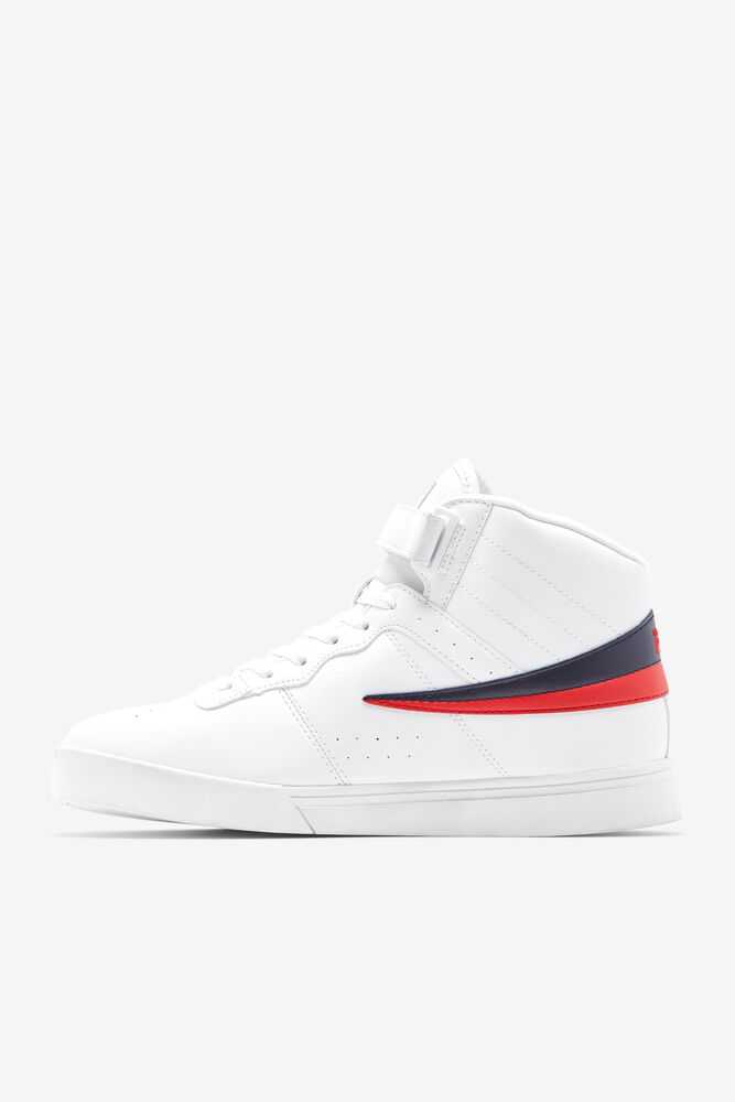 FILA Vulc 13 Moški Superge Bele Temno Modre Rdeče | Slovenija-803942