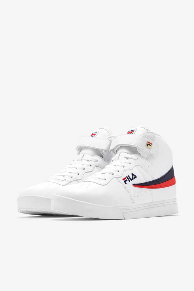 FILA Vulc 13 Moški Superge Bele Temno Modre Rdeče | Slovenija-803942