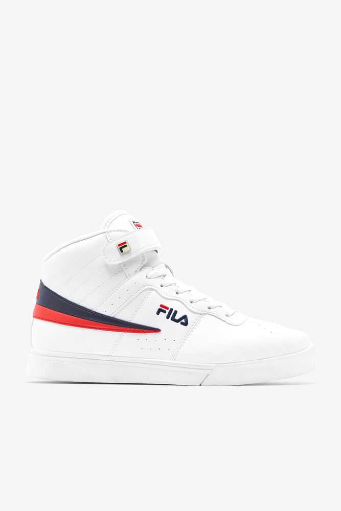 FILA Vulc 13 Moški Superge Bele Temno Modre Rdeče | Slovenija-803942